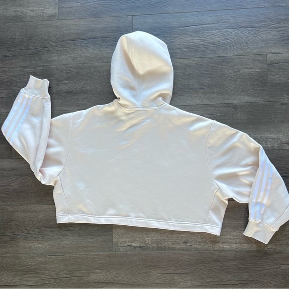 Adidas Originals Adicolor Cropped Cream Hoodie XS. - Picture 8 of 16